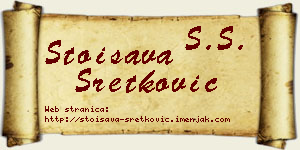 Stoisava Sretković vizit kartica